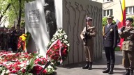 13. 05. 2017 Odsłonięcie pomnika rotmistrza Witolda Pileckiego - Warszawa Al.  Wojska Polskiego