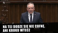 Sienkiewicz odniósł się do nazywania go pułkownikiem.  Nie cofnę się