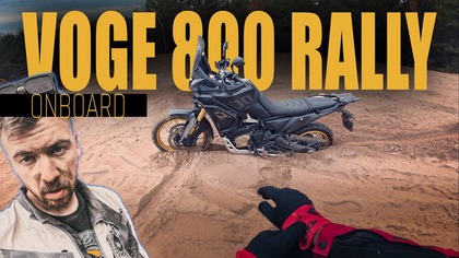 Padł na kolana przed VOGE 800 RALLY.  ONBOARD Z WONSEM