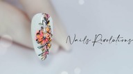 Neon flowers nails art tutorial step by step