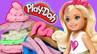 Play Doh  Hamburgery Barbie  Słodkie danie dla Chelsea  bajki dla dzieci