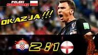 Chorwacja 2:1 Anglia 1/2 Mistrzostw Świata 2018, skrót meczu, Polski komentarz HD