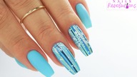 Winter nails art tutorial / Cuccio Polska