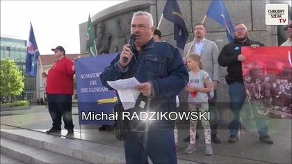 Przemówienia na zakończenie Łódzkiego Marszu Pamięci Ofiar Ludobójstwa OUN-UPA