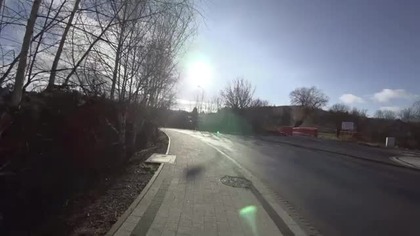 Przejście z ul.  Słowackiego nad Staw But - Kamienna Góra, 25.12.24 r.