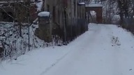 Zniszczony zamek krzyżacki z początku XV wieku w Grabinach Zameczku