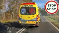 Profesjonalny kierowca ambulansu blokuje drogę #712 Wasze Filmy