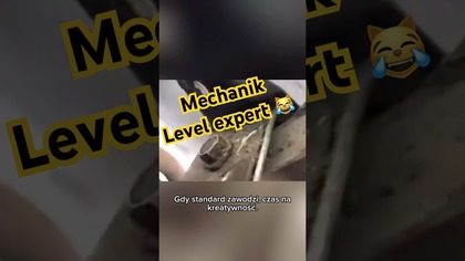 Mechanik level expert  Gdy nie działa kombinuj!  #mechanik #auto #shorts