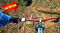 Crazy trail through sewage pipe   Venusberg Bonn  E-MTB