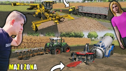 PODPUŚCIŁEM WIKTORIĘ NIE WIEDZIAŁEM ŻE JEST TAK GŁĘBOKO CIĄGNIK UTKNĄŁ NA AMENMĄŻ I ŻONA85