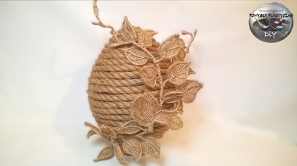 Jak zrobić pisankę z jutowej liny - Pomysły Plastyczne DiY