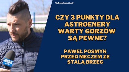 Trener AstroEnergy Warty Gorzów przed meczem ze Stałą Brzeg