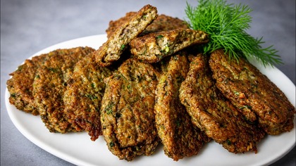 Placki pieczarkowe z koperkiem  stary, domowy przepis