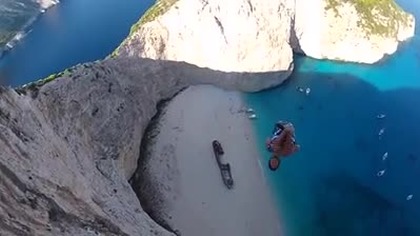 Basejumping w Grecji - PIĘKNE!