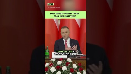 Nawrocki: Wolałbym siedzieć w innym towarzystwie #shorts