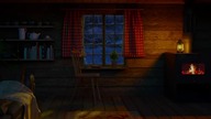 Deep Sleep Instantly with Blizzard and Fireplace Sounds in a Cozy Winter Hut
