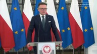 Konferencja prasowa marszałka Sejmu Szymona Hołowni