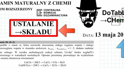 Do próbki o masie m, która zawierała mieszaninę stałego węglanu... ZADANIE 20 CKE 2016 MAJ.  #Chemia