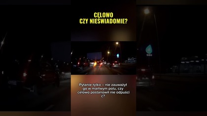 Wpuścił go drugi już nie  Kolizja na lewym pasie! #kolizja #droga #dashcam