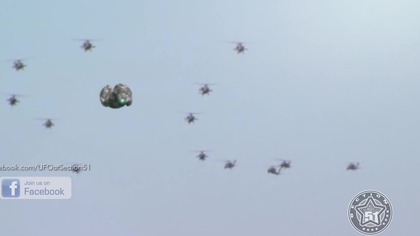 UFO intercepted by US helicopters ?! March 2017