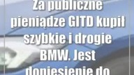 Za publiczne pieniądze GITD kupił szybkie i drogie BMW.  Jest doniesienie do prokuratury
