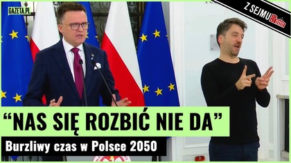 Hołownia w ogniu pytań.  Posada w ONZ, rozpad Polski 2050 i patoposłowie | Gazeta.pl
