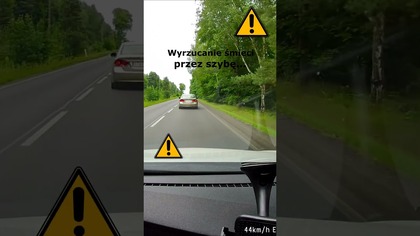 Wyrzucanie śmieci przez szybę #shorts #rikordwidjo