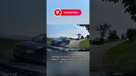Nie ścinaj zakrętów.  Nigdy nie wiesz, co jedzie z naprzeciwka.  #bezpieczeństwo #dashcam