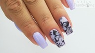 Butterflies nails art Stamping / Bluesky Polska