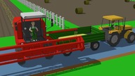 Tractor and agricultural vehicles - Tractor for Kids The harvester got stuck in a ditch | Farms