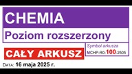 CHEMIA ARKUSZ CKE 2025 MAJ | CAŁY ARKUSZ