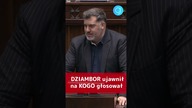 DZIAMBOR ujawnił na KOGO głosował #shorts