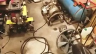 Construction of a sand blasting compressor.  380v 5. 5Kw motor