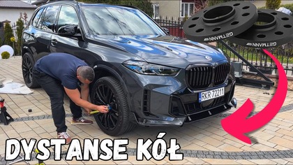 Montujemy dystanse przelotowe kół GETMANN w BMW X5 G05 | #bmw #x5 #tuning