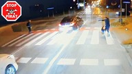 Następnym razem przepraszam może nie wystarczyć.  O włos od potrącenia dwóch pieszych.  STOP PIRAT