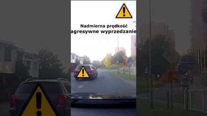 Nadmierna prędkość, agresywne wyprzedzanie #shorts #rikordwidjo