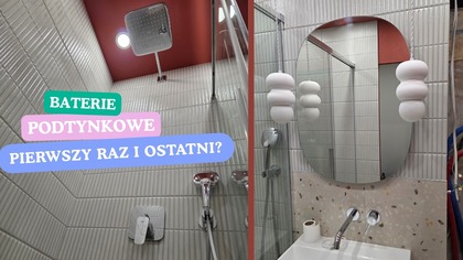 Montujemy baterie podtynkowe.  Kinkiety w łazience
