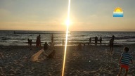 wieczór na plaży w Cisowie