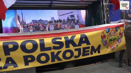 NA ŻYWO: Polska wybiera pokój - manifestacja w Wieliczce