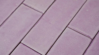 Lila Deslavado  meksykańskie płytki jednokolorowe 7&times;20 cm | Talavera