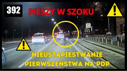 Niewiele brakowało taksówkarzowi do potrącenia pieszych