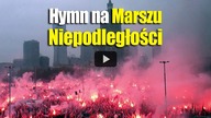 Marsz Niepodległości - hymn na rondzie Dmowskiego