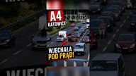 A4 w Katowicach i ogromne zaskoczenie.  Kierująca Fiatem znalazła się pod prąd.   #a4 #katowice