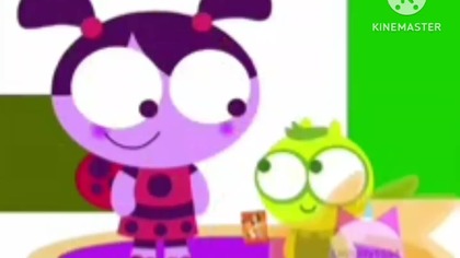 Ladybird Lu is playing Peek-a-Boo with Gus the Greenfly