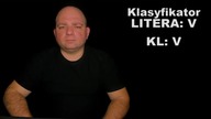 Klasyfikator Litery: V (KL:V) (Polski Język Migowy)