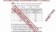 WYZNACZANIE RÓWNANIA KINETYCZNEGO PERSONA 60. R WSIP.  #chemia #matura