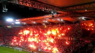 Racowisko przed meczem Legia - Steaua