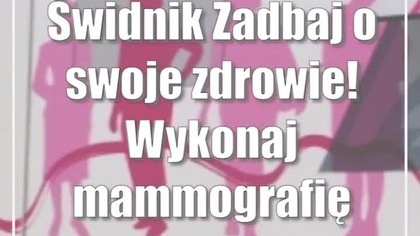 Świdnik: Zadbaj o swoje zdrowie! Wykonaj mammografię