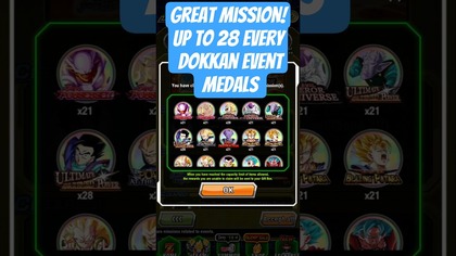 Great missions for up to 28 medals for every dokkan event dbz dokkan battle