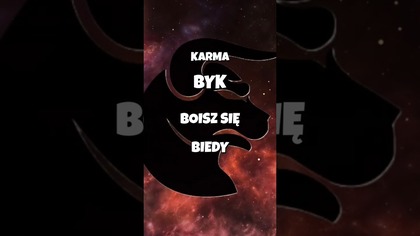 Byk  Twoja lekcja: Czy boisz się biedy? 